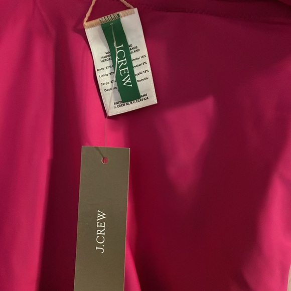 NWT J.Crew Ruched Ruffle One-Piece Swimsuit Magenta Orchid 10 Beach Vacation - Picture 6 of 6